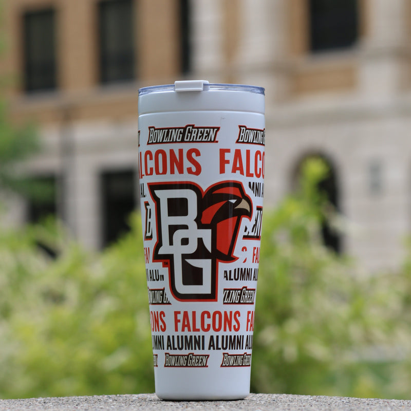 BGSU Alumni 30oz White Tumbler