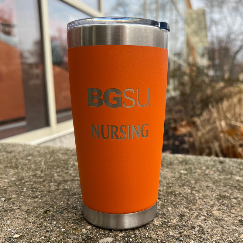 BGSU Nursing 20oz Orange Tumbler