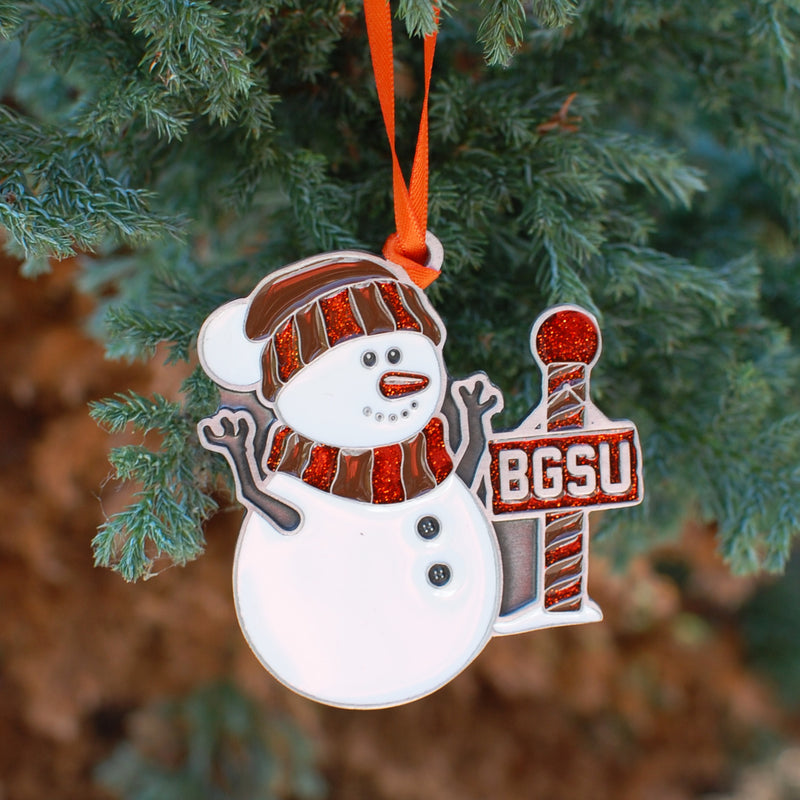 RFSJ Pewter BGSU Snowman Ornament