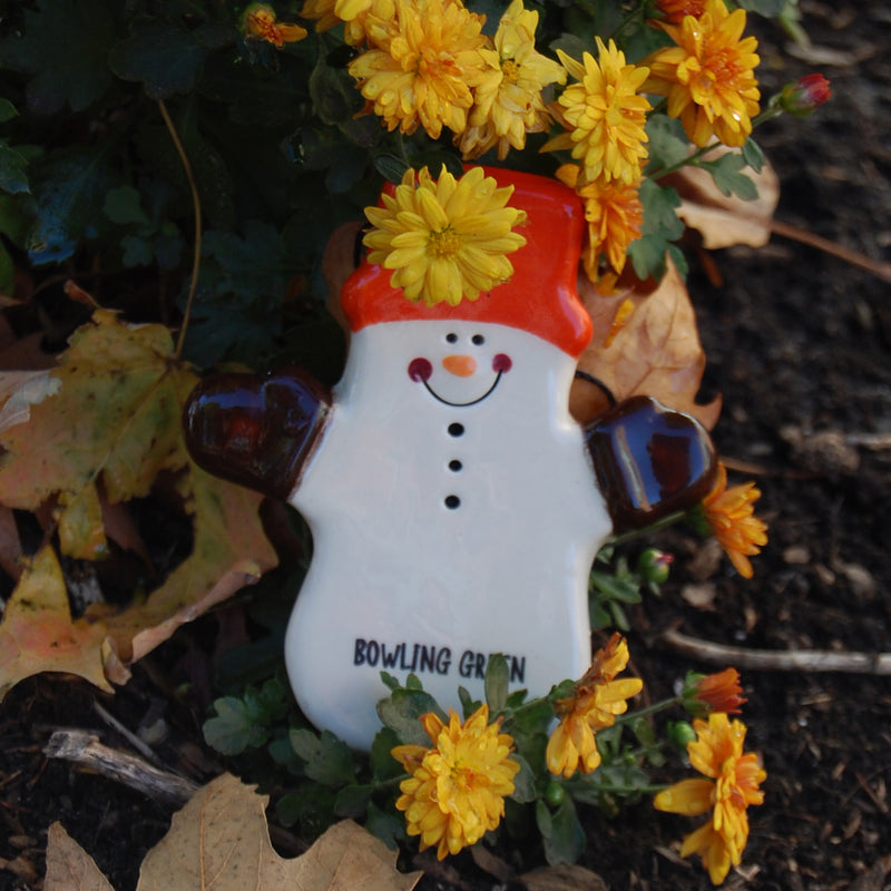 BGSU Ceramic Snowmen Ornaments - Various Designs