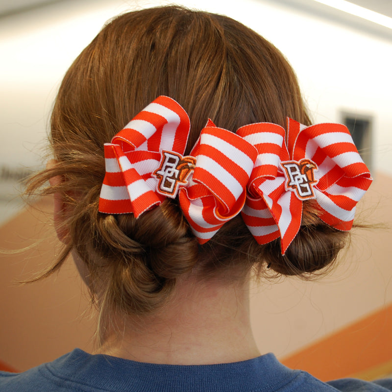 Peekaboo Striped Queen Bow