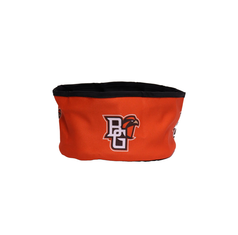 BGSU Collapsible Pet Travel Bowl