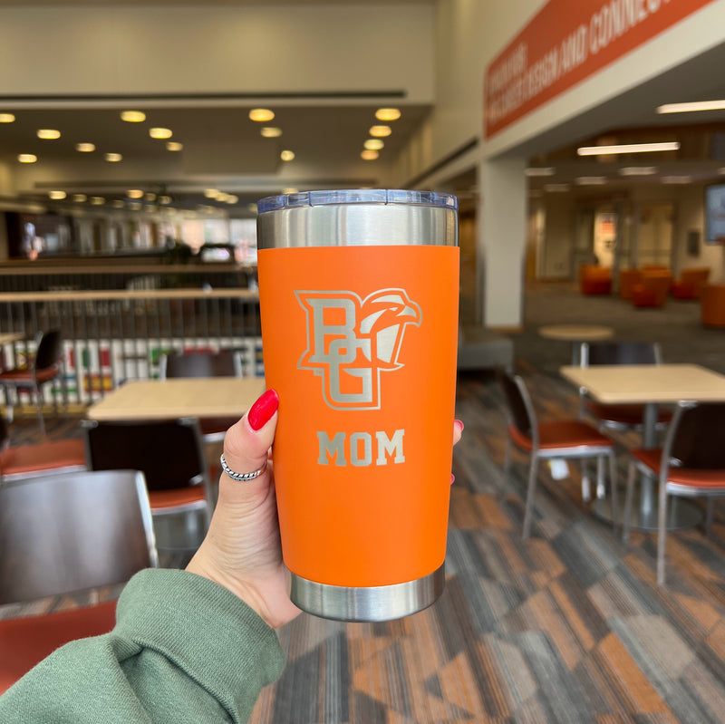 BGSU Mom  20oz Orange Tumbler