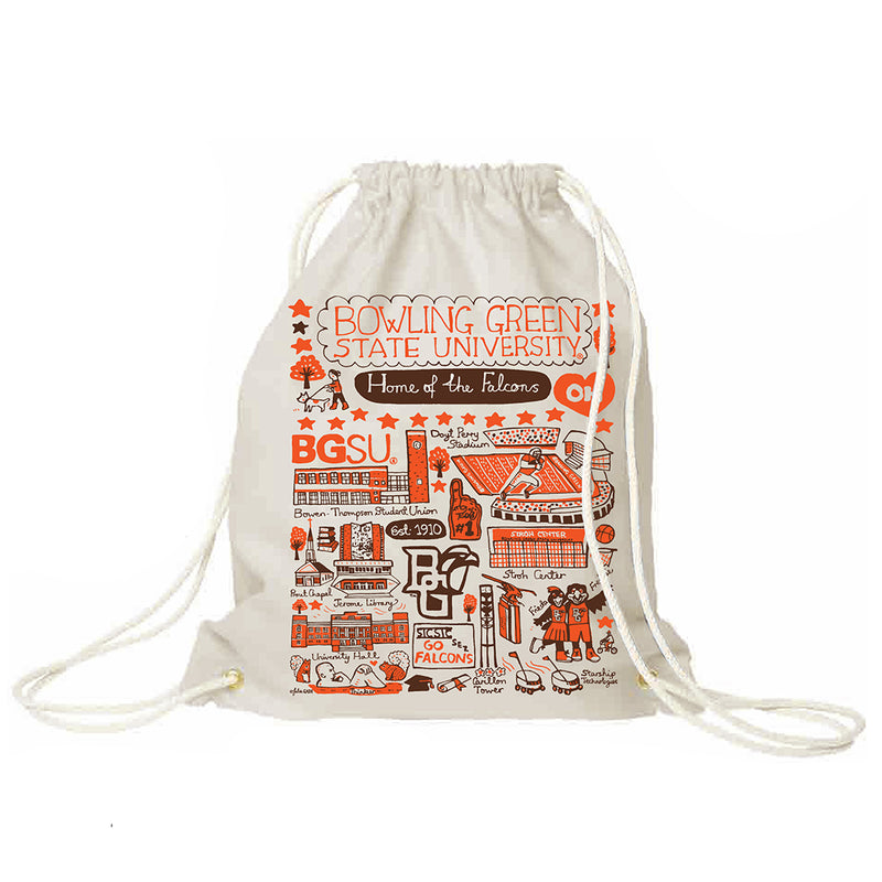 BGSU Julia Gash Drawstring Backpack