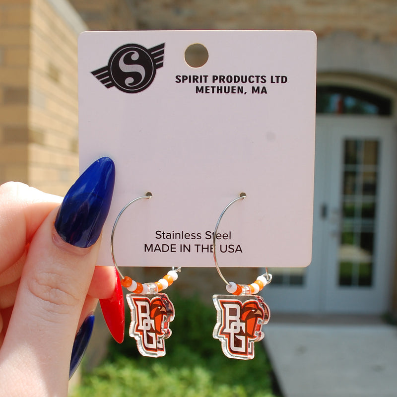 Spirit Falcons Peekaboo With Beads Earrings