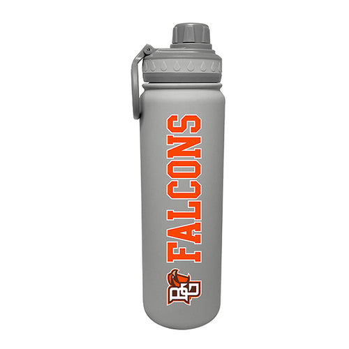 Falcons Soft Touch 24oz Grey Sport Bottle