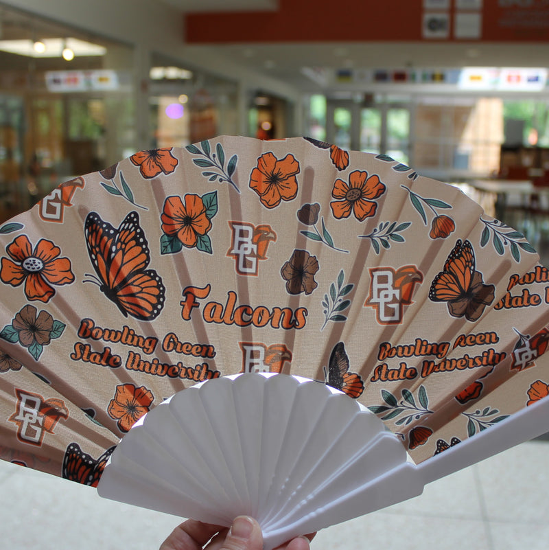 Spirit Falcons Butterflies Folding Hand Fan