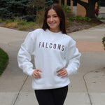 Gear Falcons Flowers Embroidered Crew