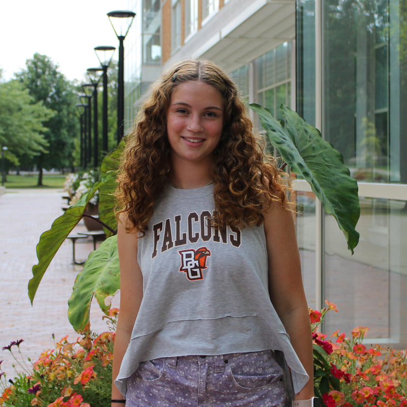 Zoozatz Ladies Falcons Peekboo Flowy Tank