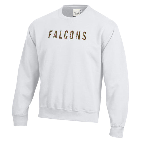 Gear Falcons Flowers Embroidered Crew