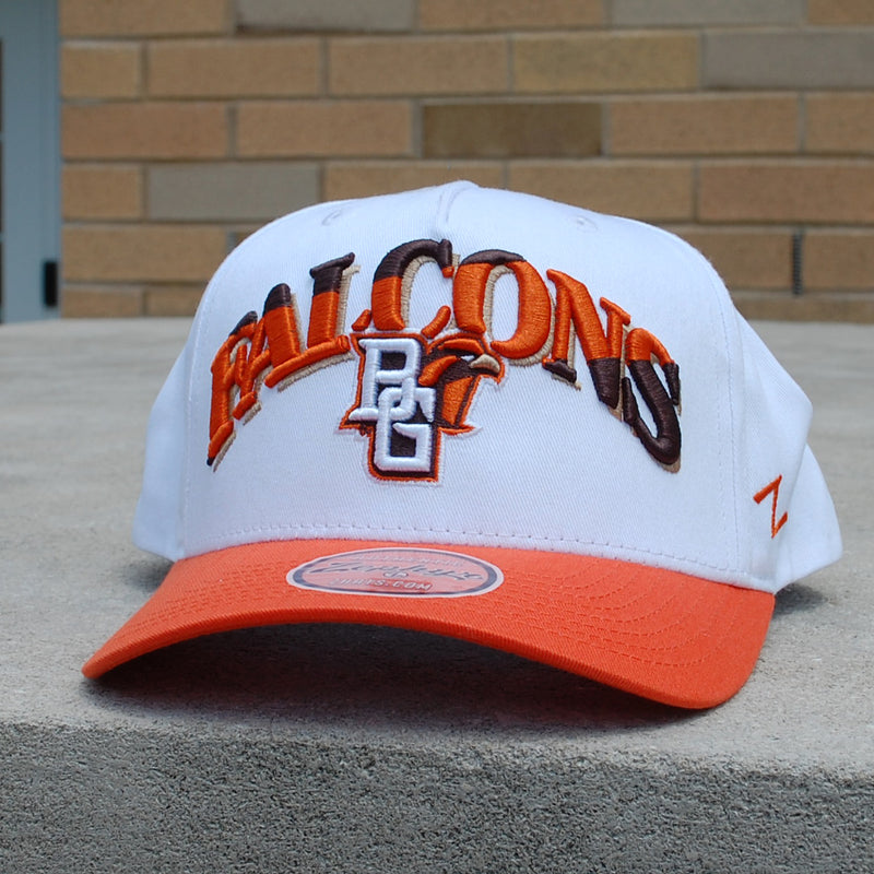 Zephyr Falcons District White Hat Orange Bill