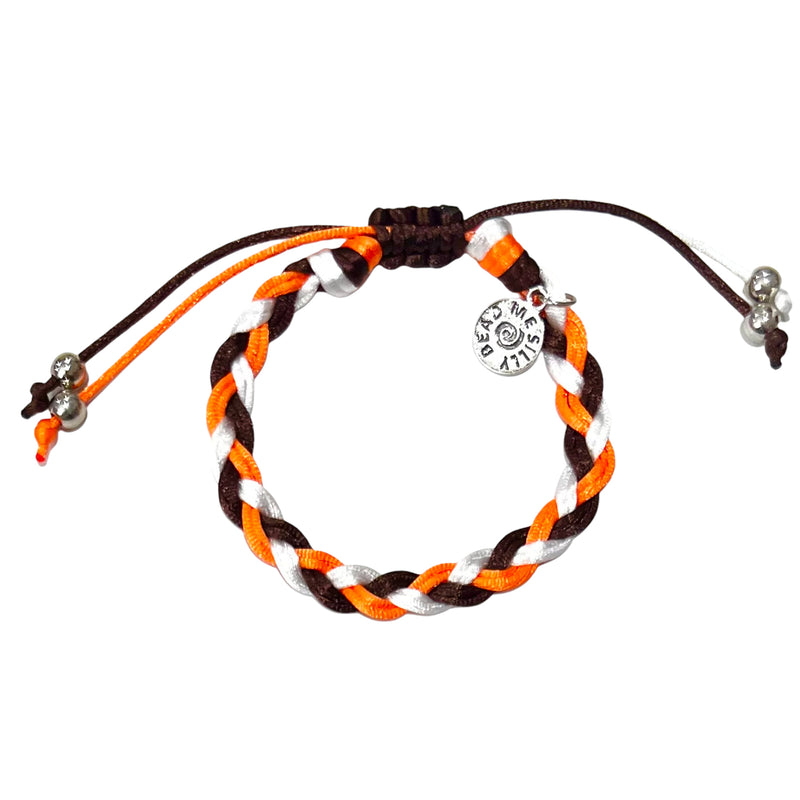 BGSU Thick Braid Bracelet