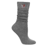 TCK Ladies BGSU Scrunch Sock Grey