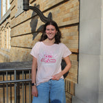 Alternative BGSU Falcons Distressed Rocker Pink Tee