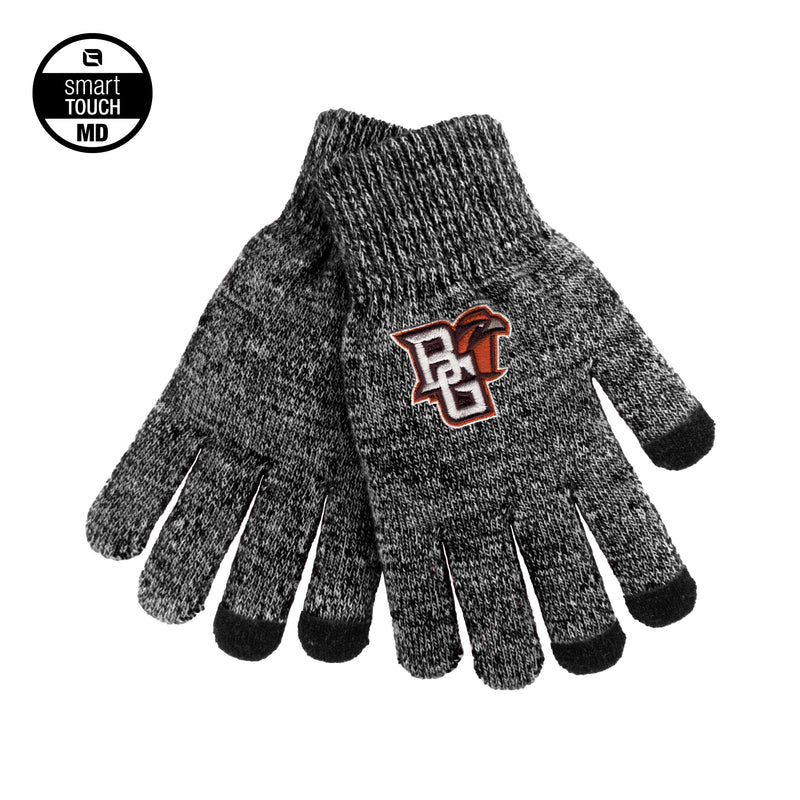 Logofit Peekaboo Black Marled Smart Touch Gloves