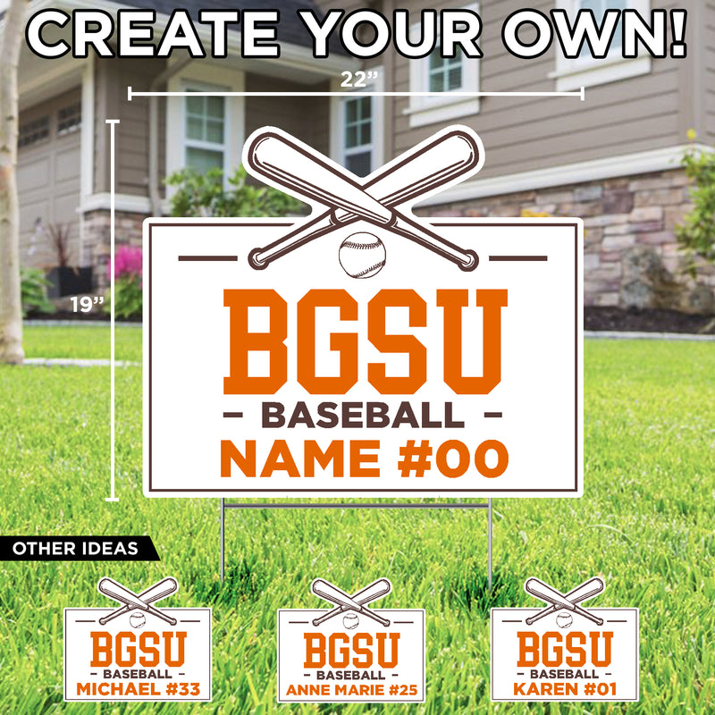 BGSU Baseball Custom Yard Sign