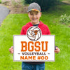 BGSU Volleyball Custom Yard Sign