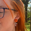 Spirit Falcons Peekaboo Pom Pom Earrings