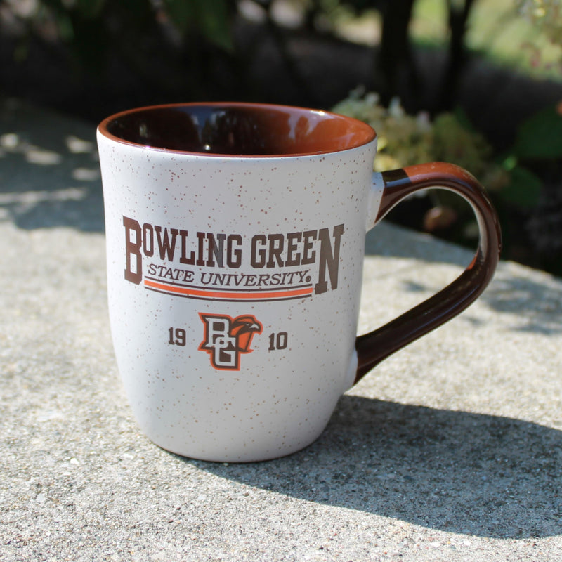RFSJ BGSU Speckled Brown Handle 16oz Mug