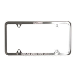 Brushed Metal BGSU Alumni License Plate Frame