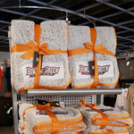 BGSU Stone Frosty Fleece Sherpa Blanket