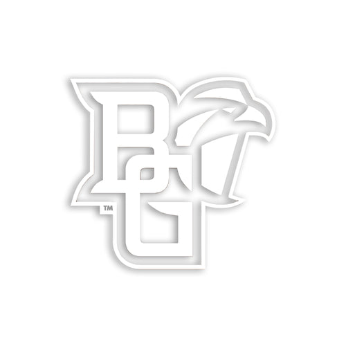 BGSU White Mascot Logo Car Decal